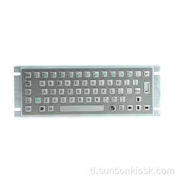 Hindi tinatagusan ng tubig IP65 Impormasyon Kiosk Metal Keyboard